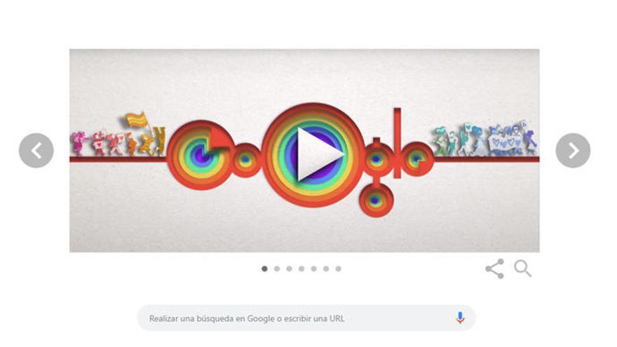 El Orgullo Gay, en el Doodle.