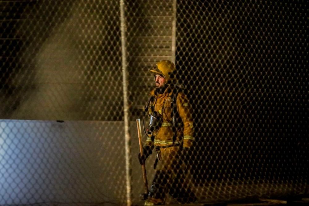 Incendio en el Polígono de Can Valero