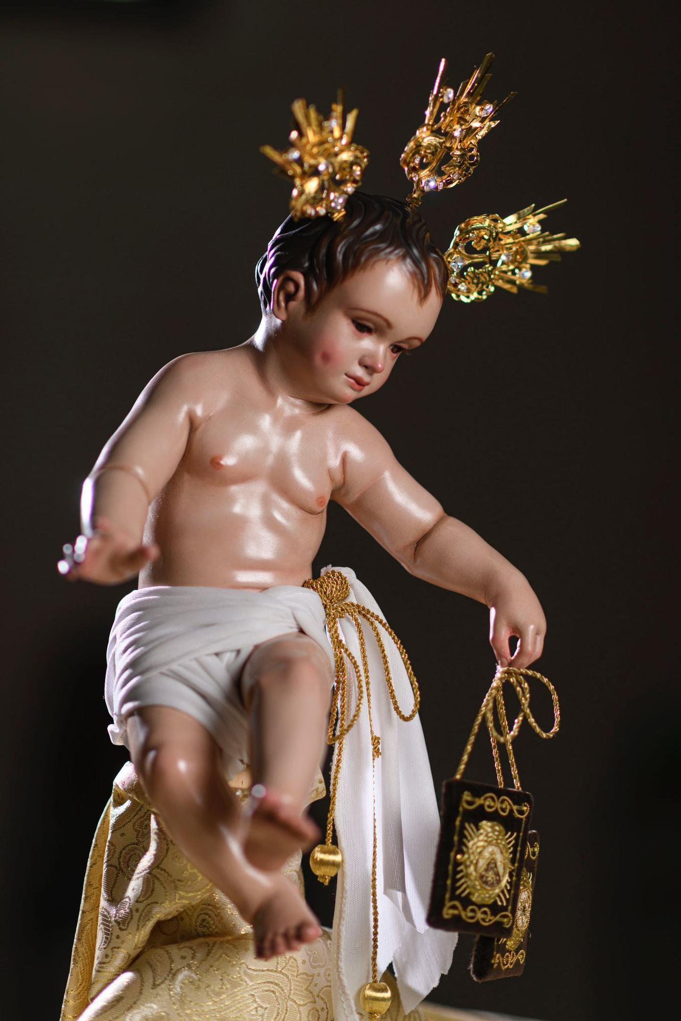 Así es la imagen del nuevo niño Jesús de la Virgen del Carmen de Belén