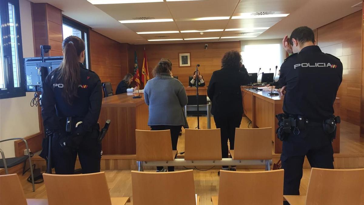 Imagen de la procesada durante el juicio en Castelló.