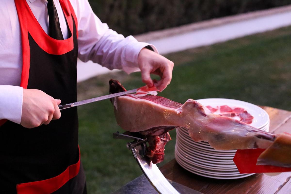 Un cortador de jamón