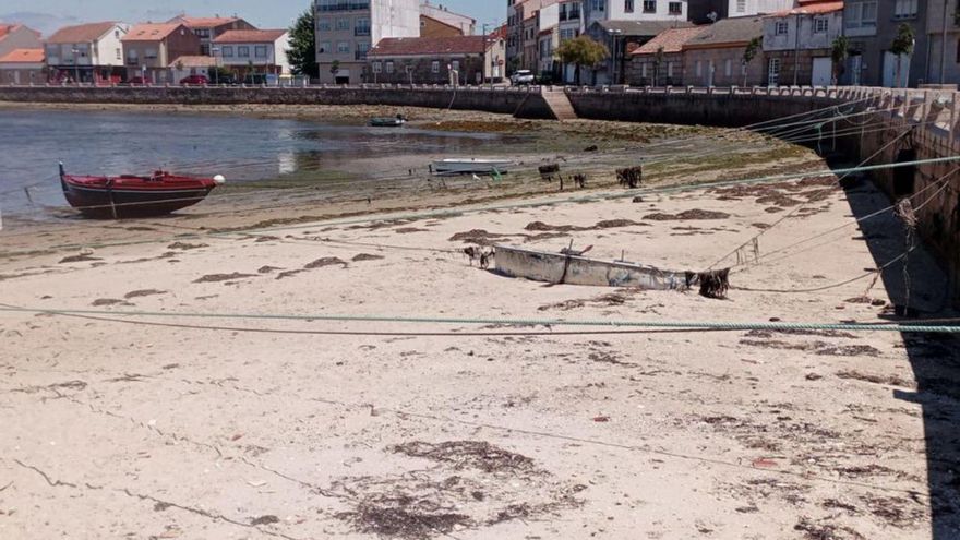 Embarcaciones en la playa de Terra de Porto. | // FDV
