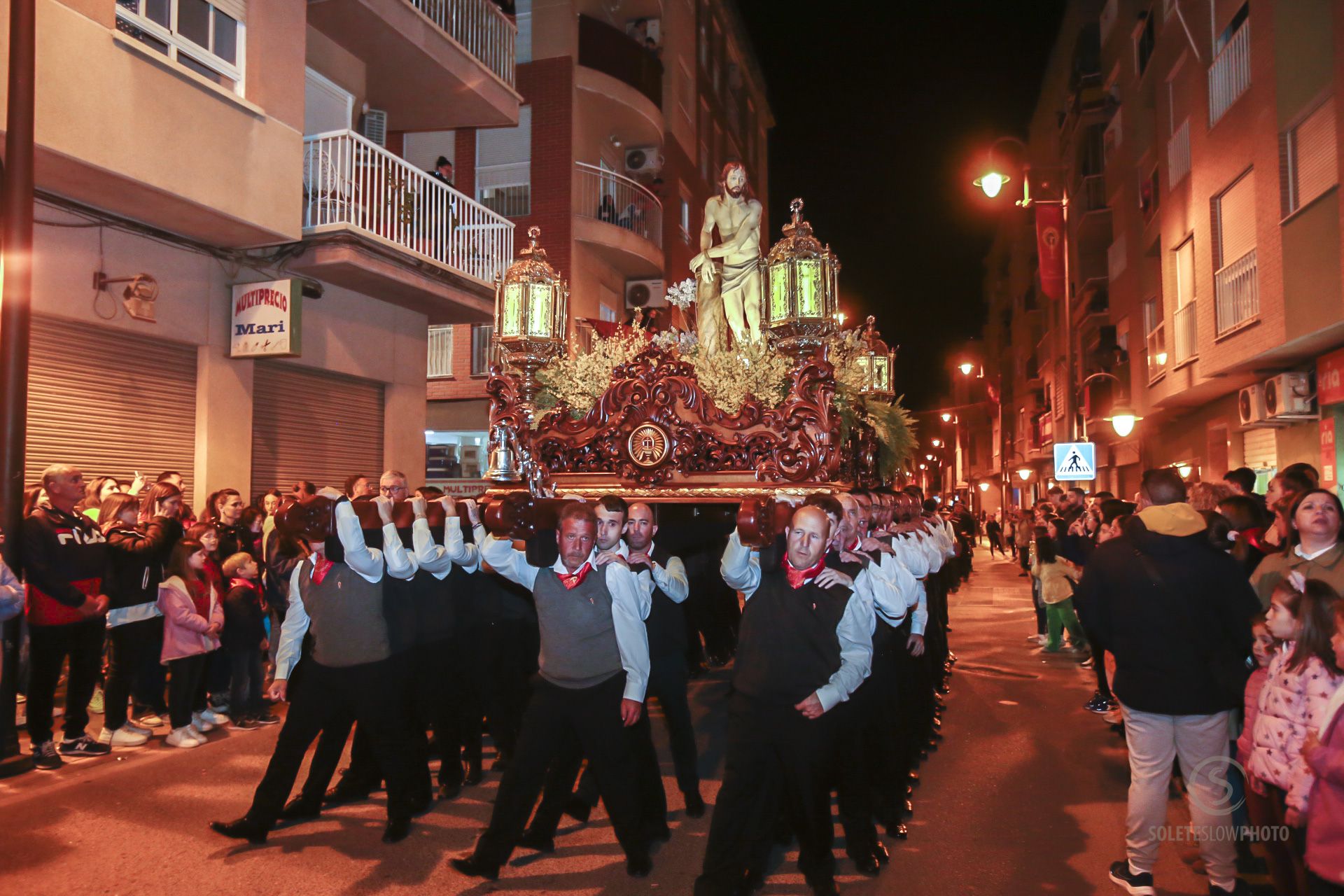 Las imágenes del encuentro del Paso Encarnado en Lorca