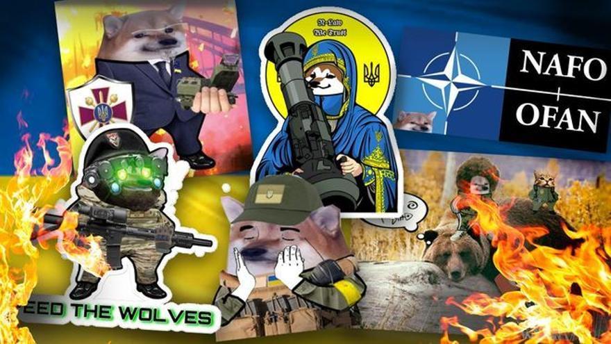 Perros armados e ironía: el ejército digital de &#039;trolls&#039; que ataca a Rusia a golpe de memes