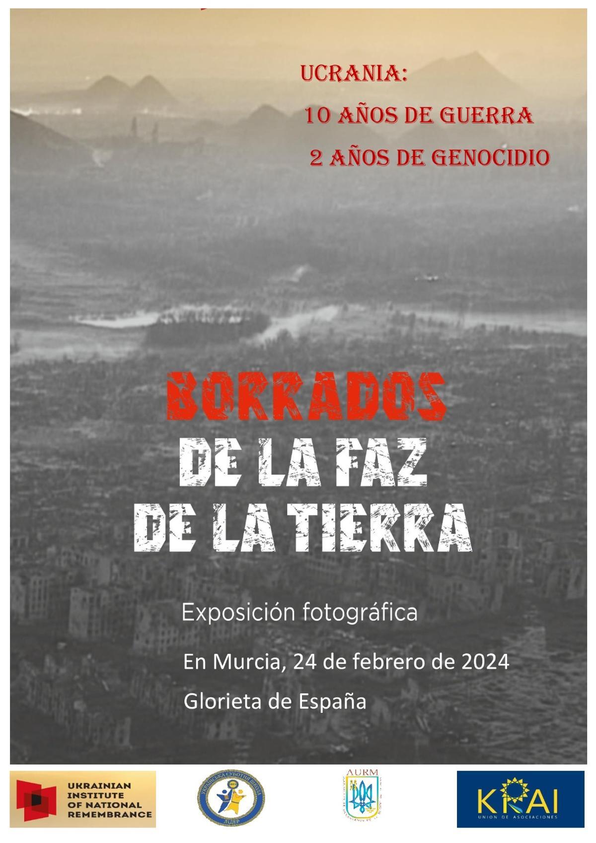 La exposición 'Borrados de la faz de la tierra' se podrá ver en Murcia.
