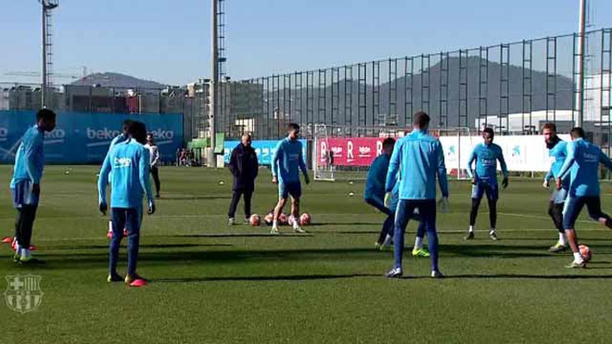 El Barça ya prepara el encuentro de Champions ante el Lyon