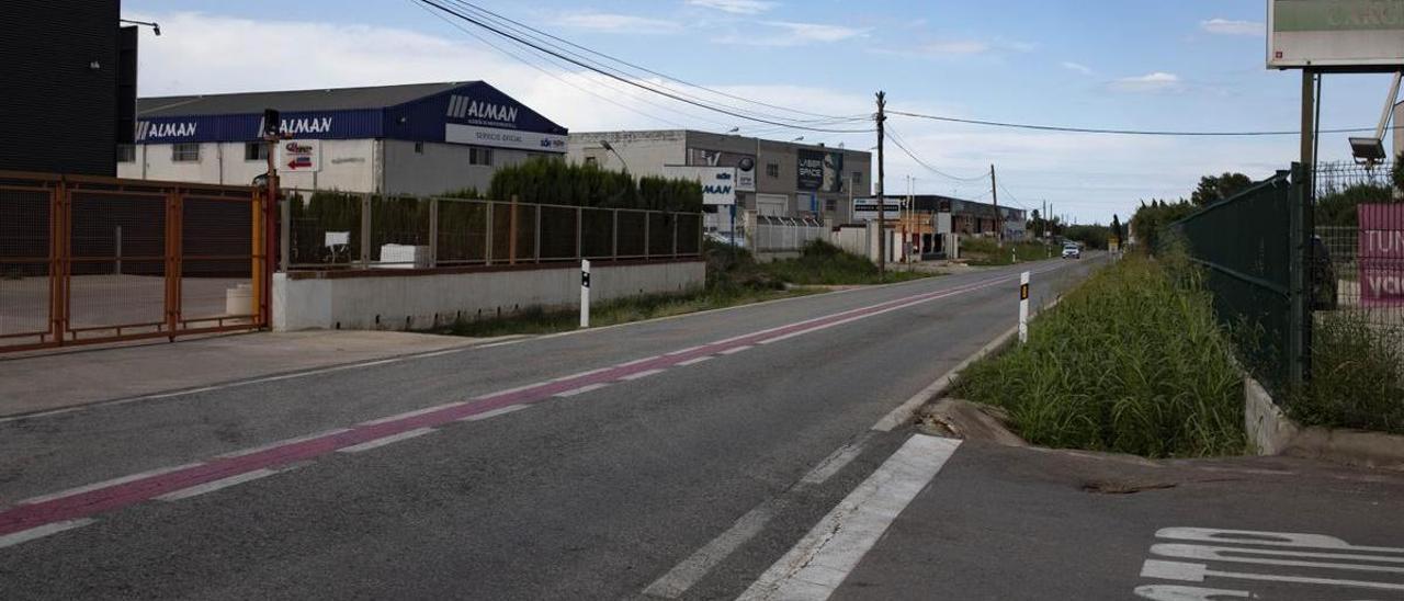 Travesía del polígono industrial de la Carretera de Albalat en una imagen de archivo.