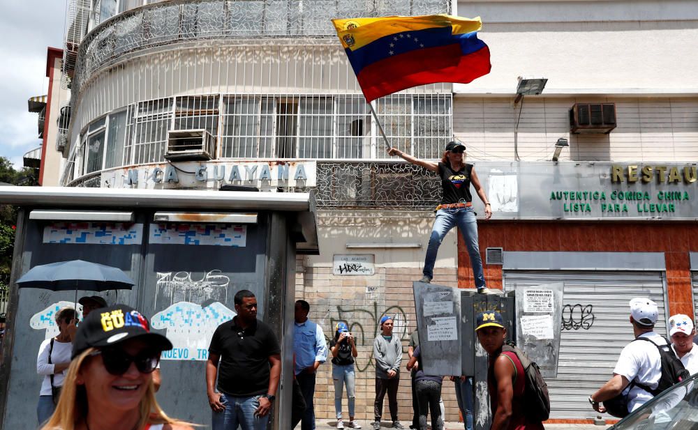 Las imágenes de la protesta en Venezuela.