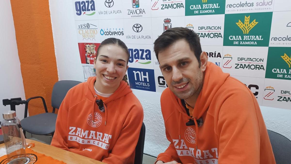 Eva Carregosa y Raúl Pérez, hoy en rueda de prensa.