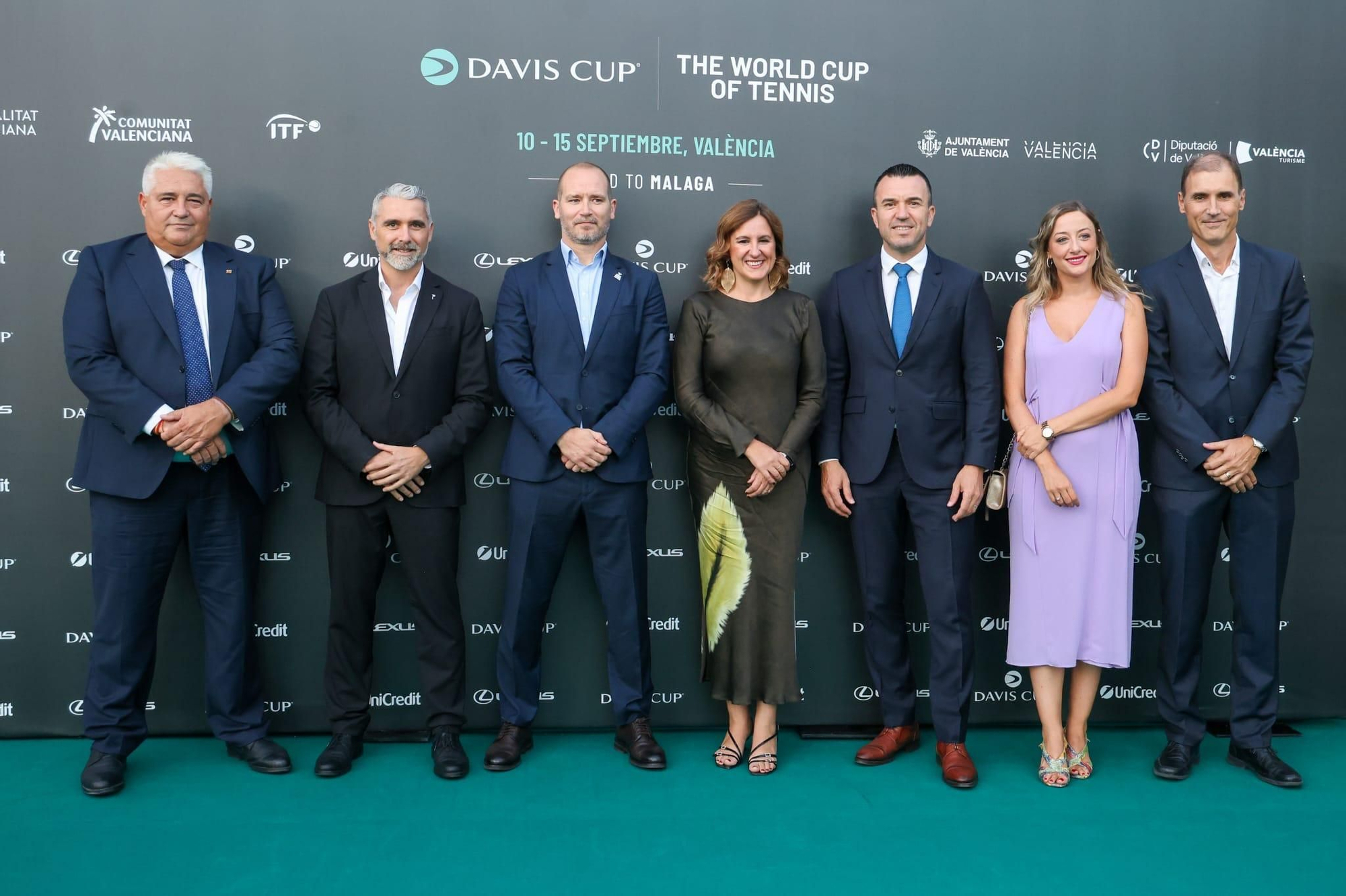 La cena oficial de equipos y autoridades de la Copa Davis en València
