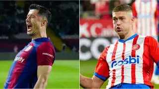 Lewandowski - Dovbyk: pulso por el Pichichi en el Girona - Barça