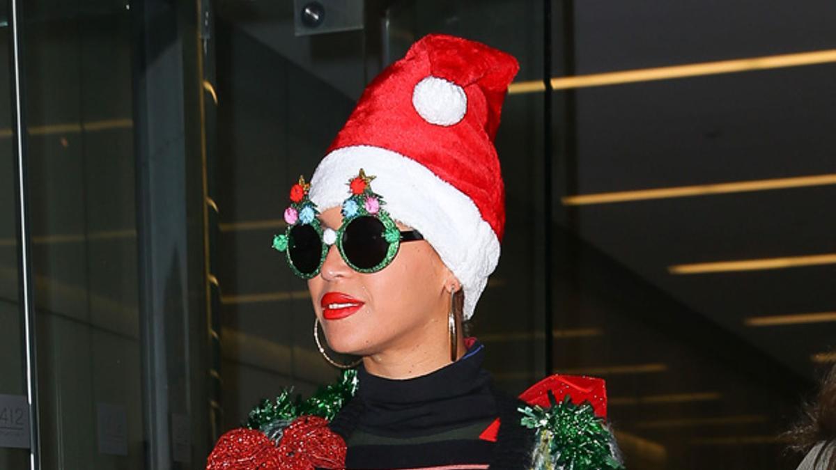 El look navideño de Beyoncé