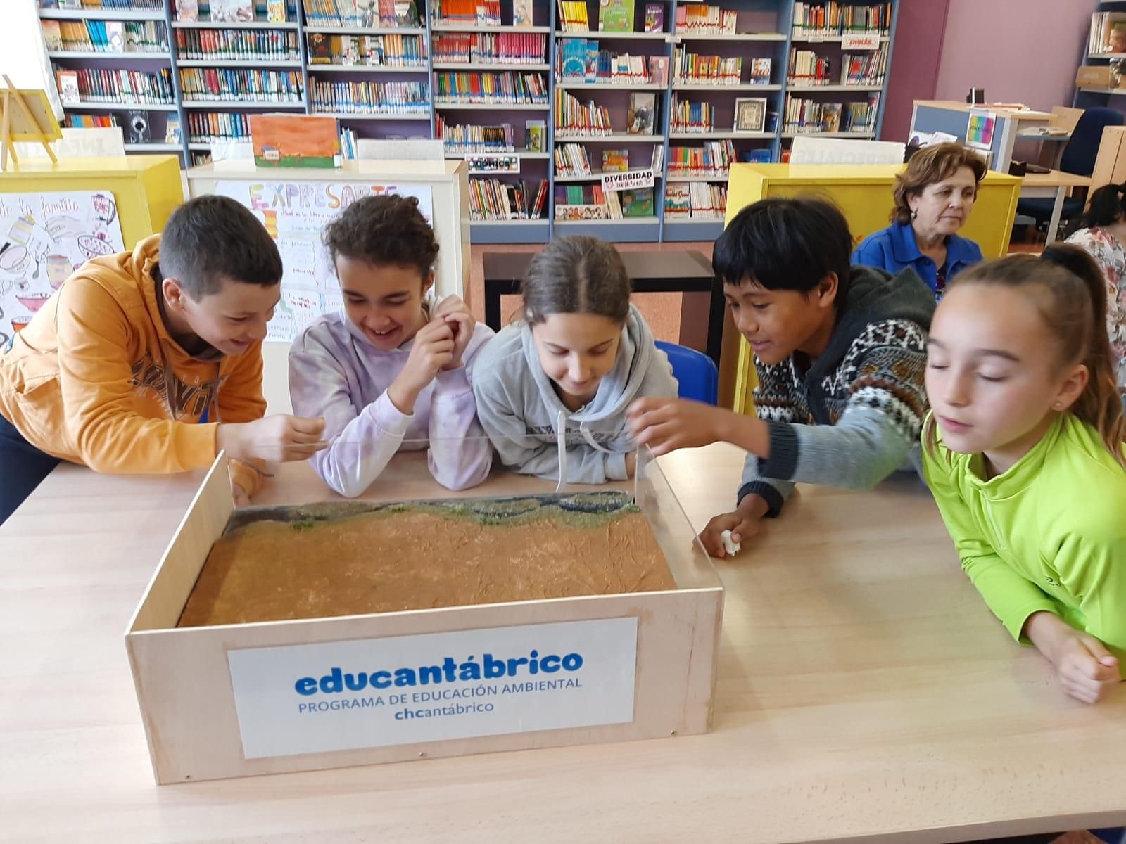 Los niños del colegio de Lieres, expertos en conservación de los ríos