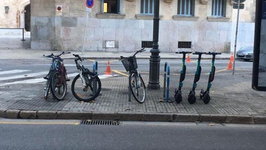 Cort retirará los patinetes de las empresas que ocupen la vía pública sin licencia