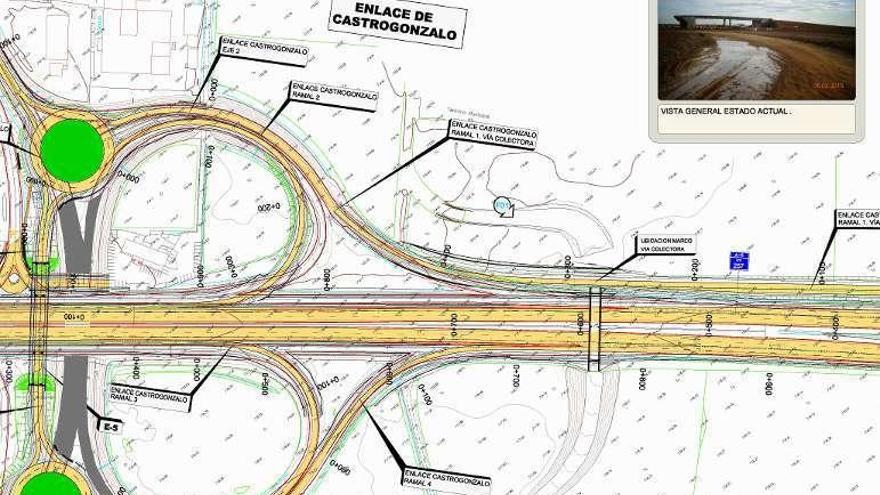 Plano con la situación actual del proyecto.