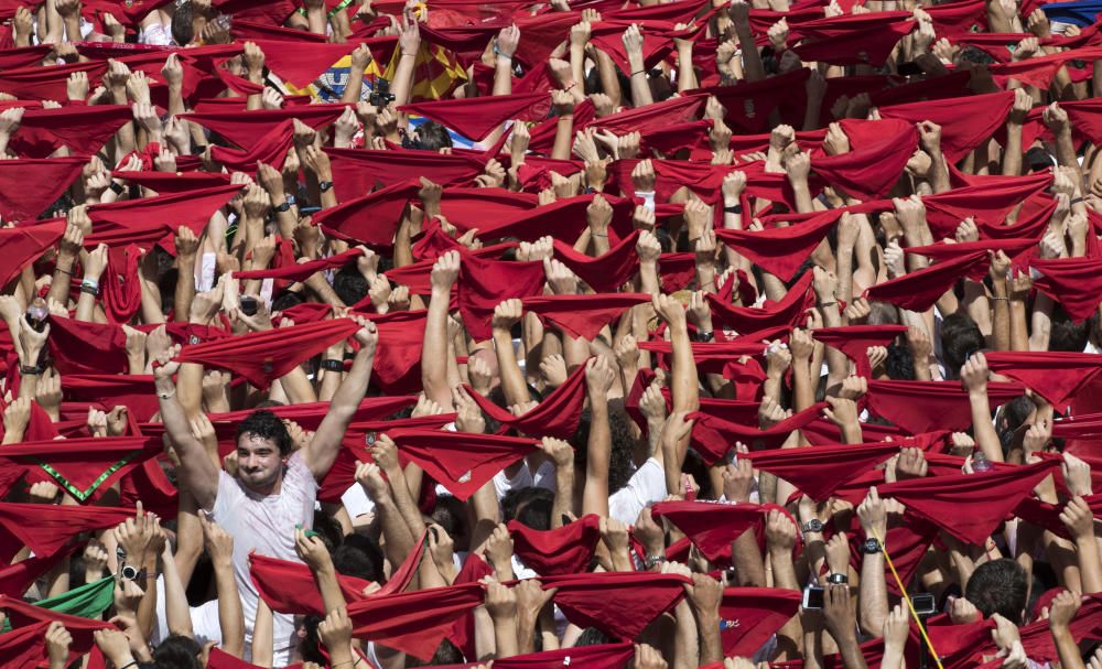 Chupinazo de las Fiestas de San Fermín.