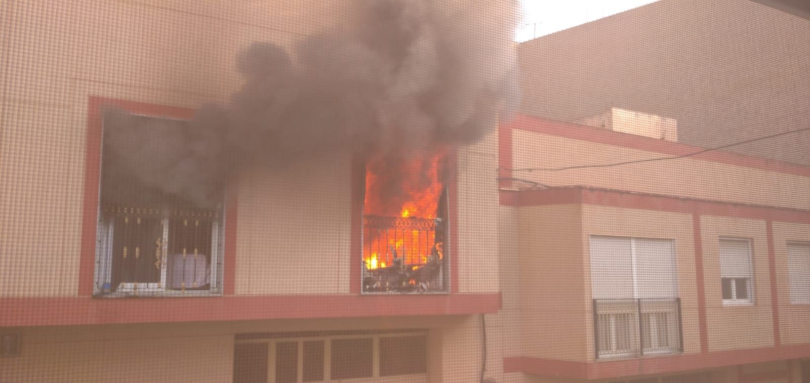 Incendio de una vivienda de Crevillent