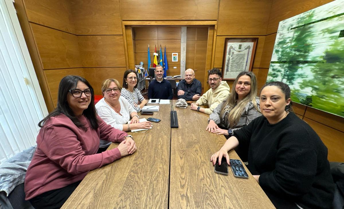 Un momento de la reunión.