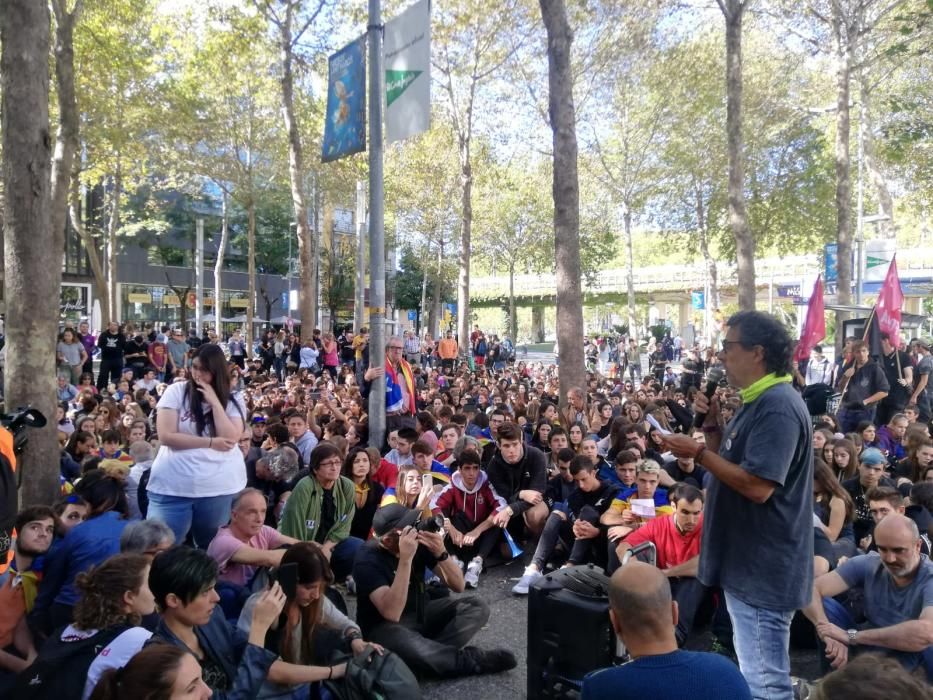 Concentració de suport a Girona als activistes de l'Espai Antiracista investigats