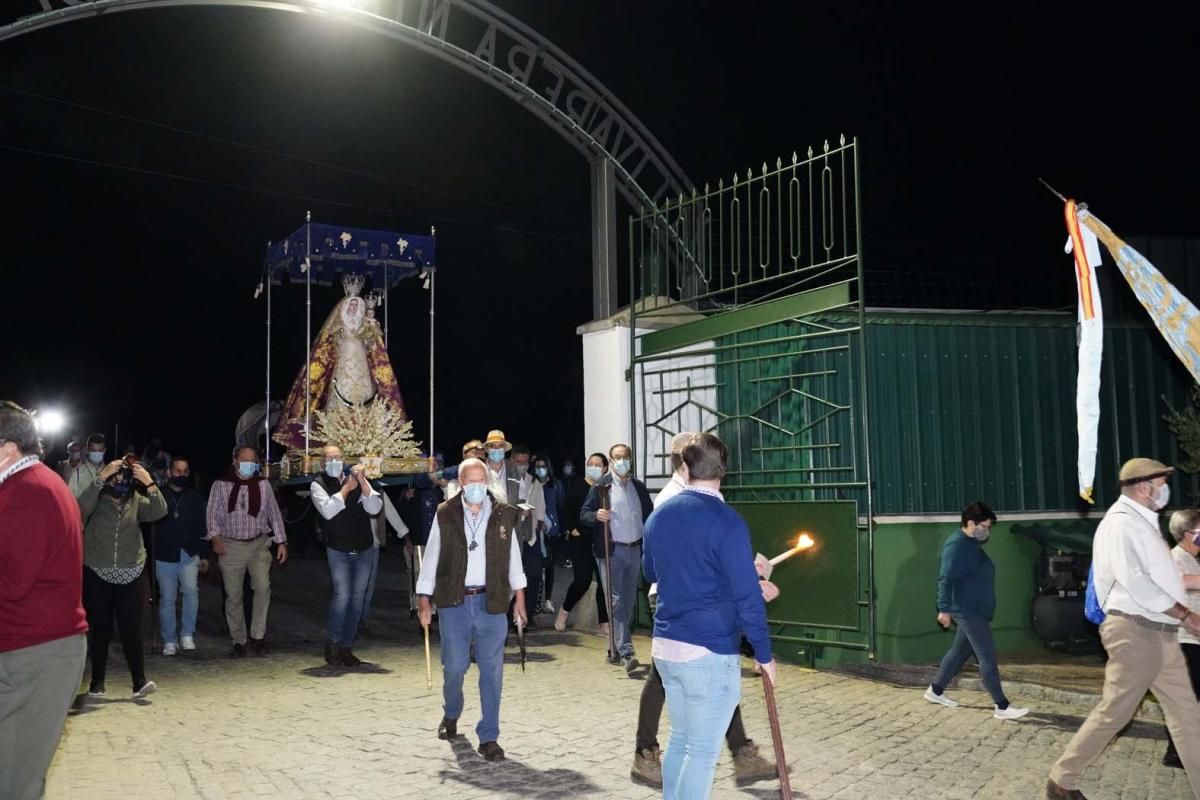 La Virgen de Luna regresa a su santuario desde Villanueva de Córdoba