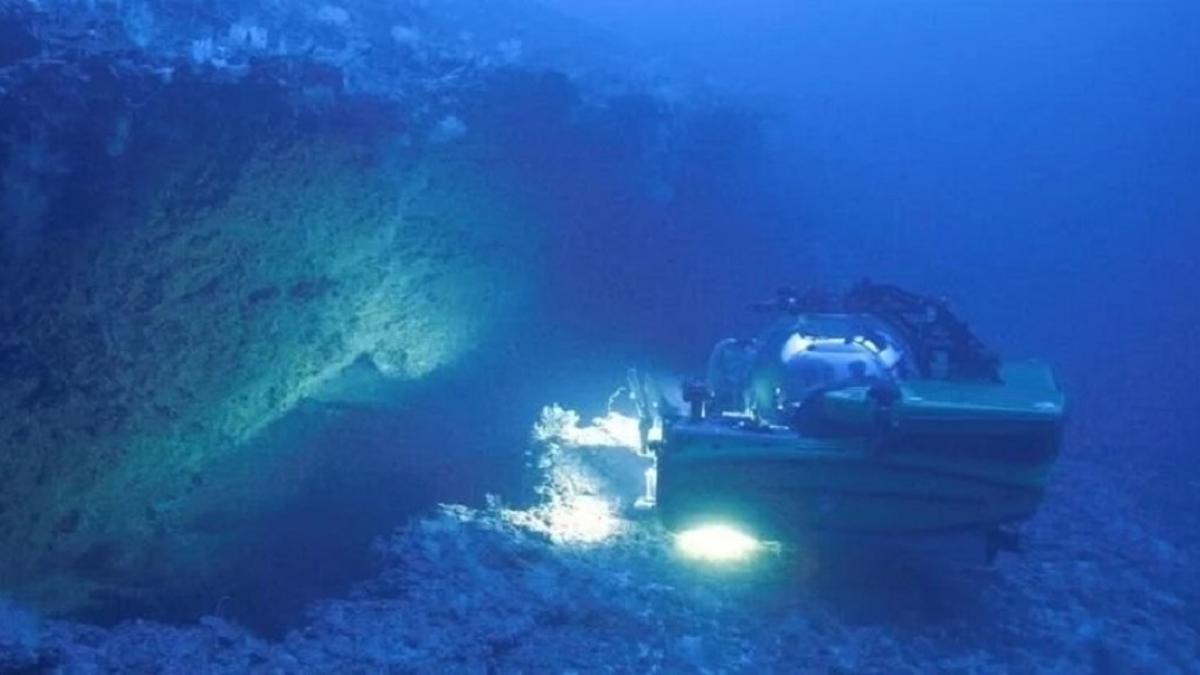 Exploración en la zona del antiguo deslizamiento de tierra submarino.