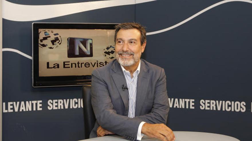 Antoni Asunción, en los estudios de Levante TV.