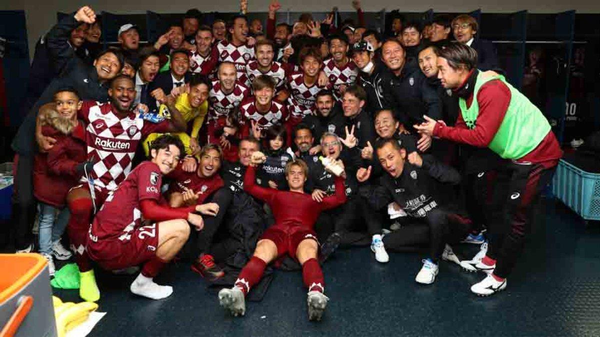 El Vissel Kobe celebró la clasificación para la final