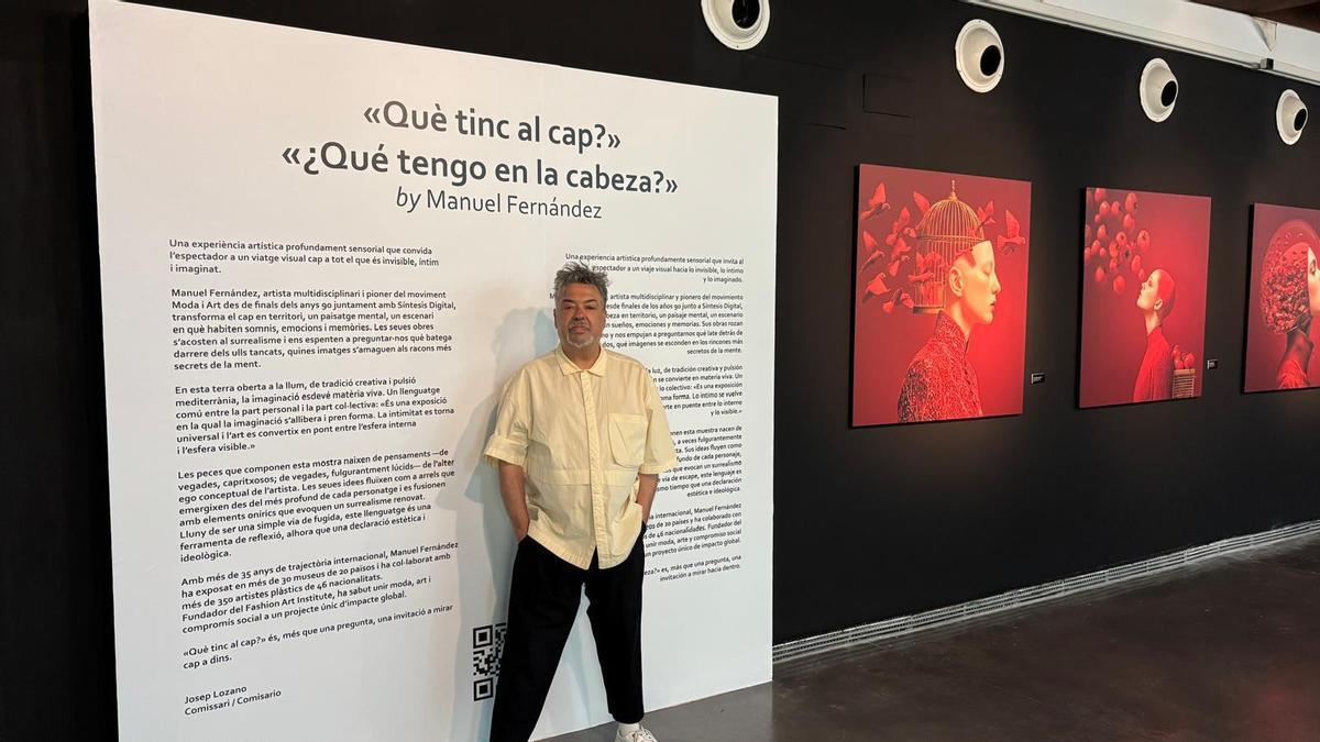 Manuel Fernández, en la exposición que mañana inaugura en el MuVIM.