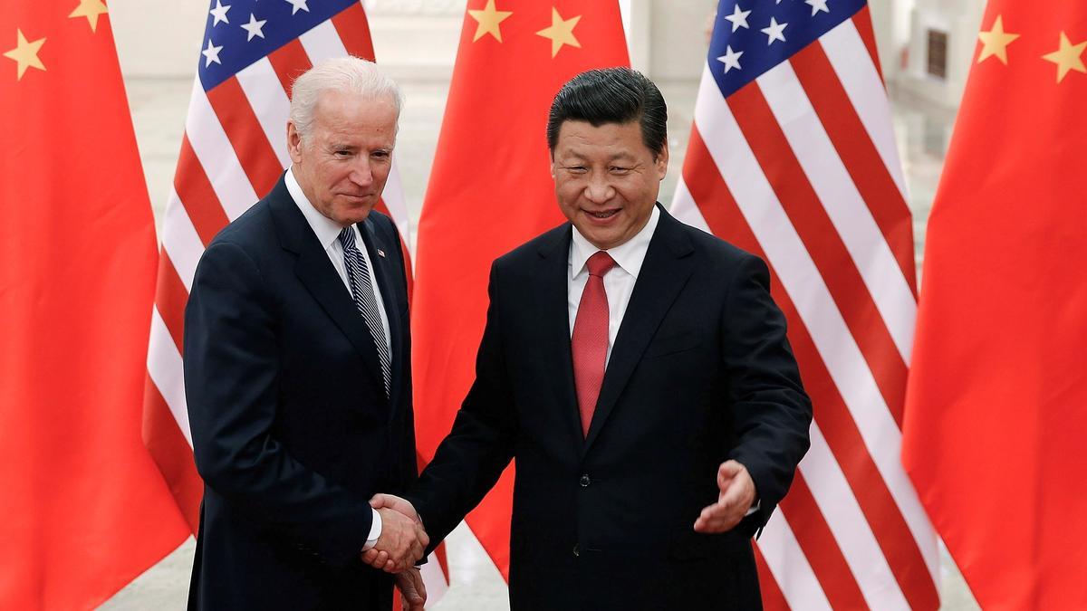 Joe Biden, durante su vicepresidencia, y Xi Jinping.