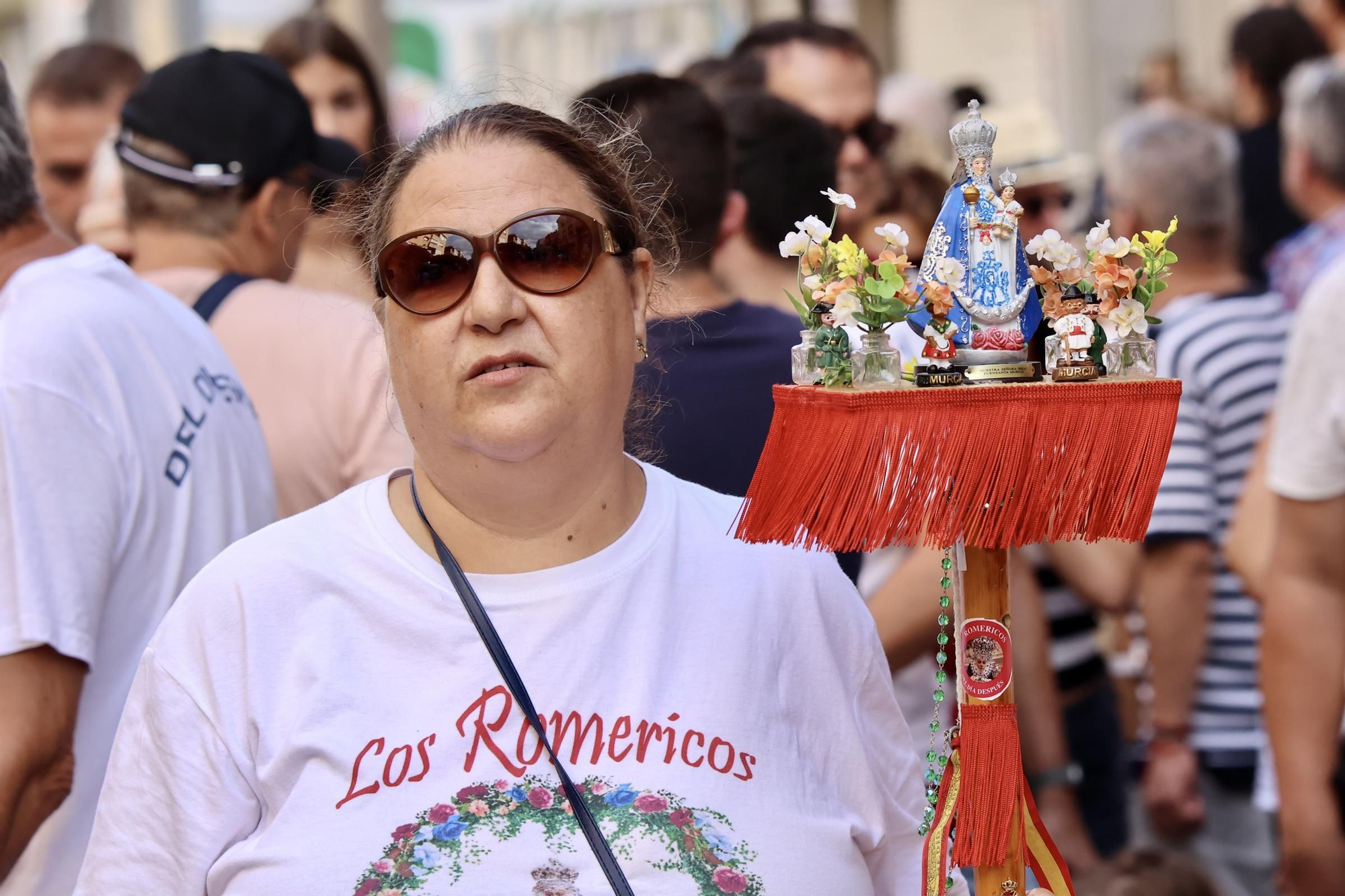 La llegada de la Virgen de la Fuensanta a Murcia para la Feria, en imágenes.