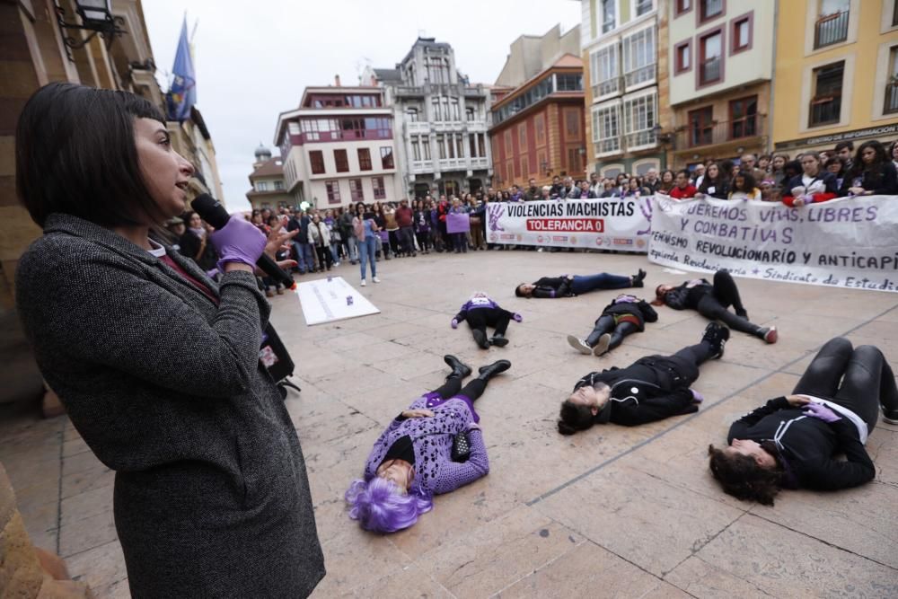 Manifestación feminista en Oviedo