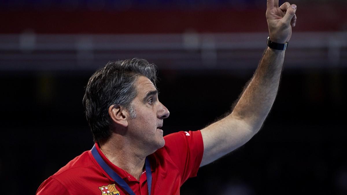 Carlos Ortega, entrenador del Barça de balonmano