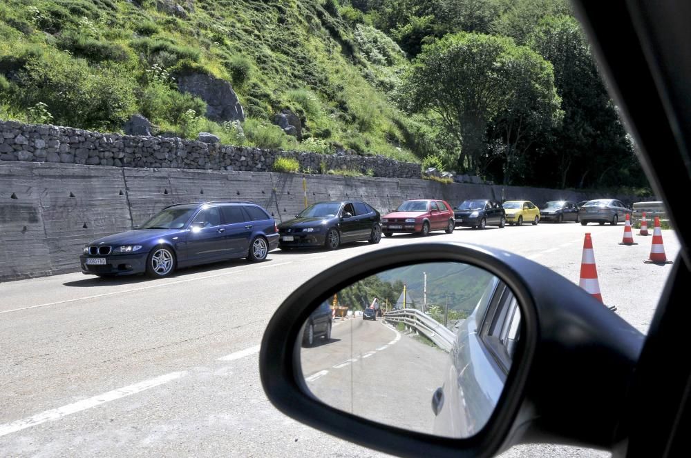 Obras en la carretera del puerto de Pajares