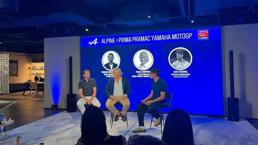 Alpine y Prima Pramac Yamaha Moto GP celebraron en Barcelona un exclusivo evento