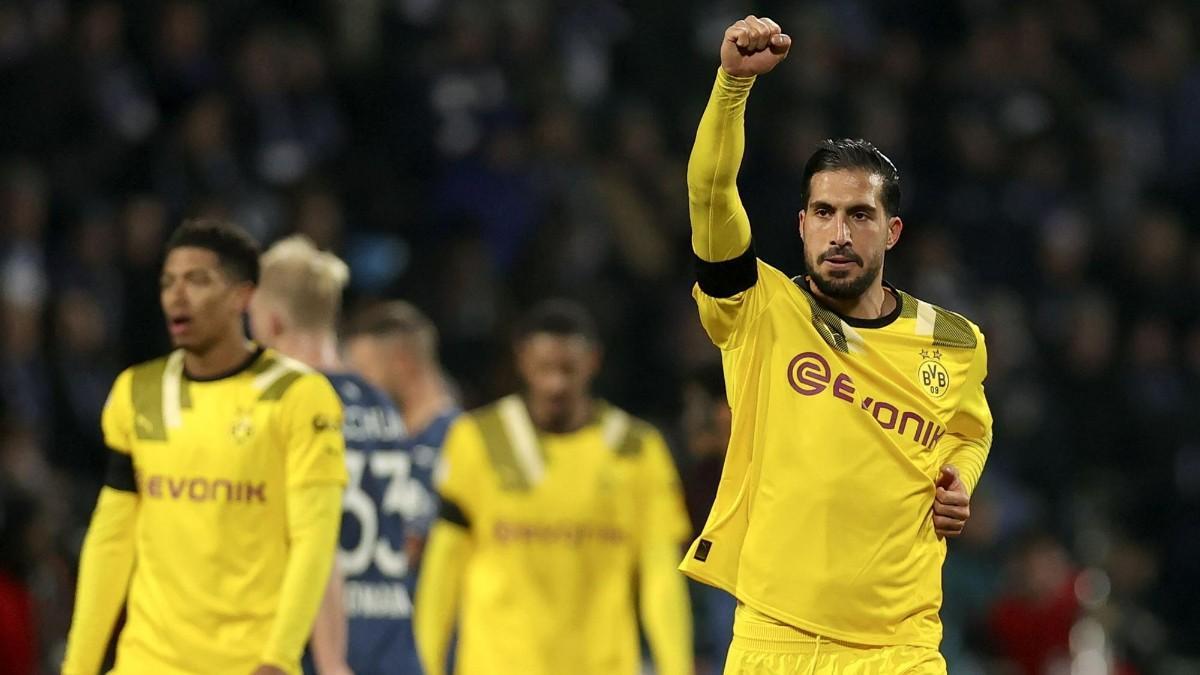 Emre Can celebra uno de los golazos del año