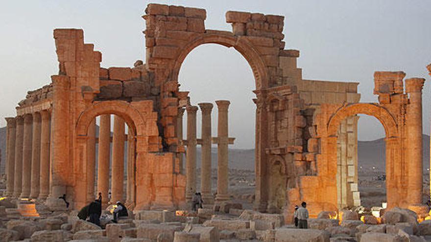 Imagen de archivo de las ruinas de Palmira.