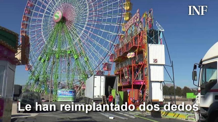 Reimplantan los dedos del pie a un niño de 4 años tras un accidente en la Feria de Alicante