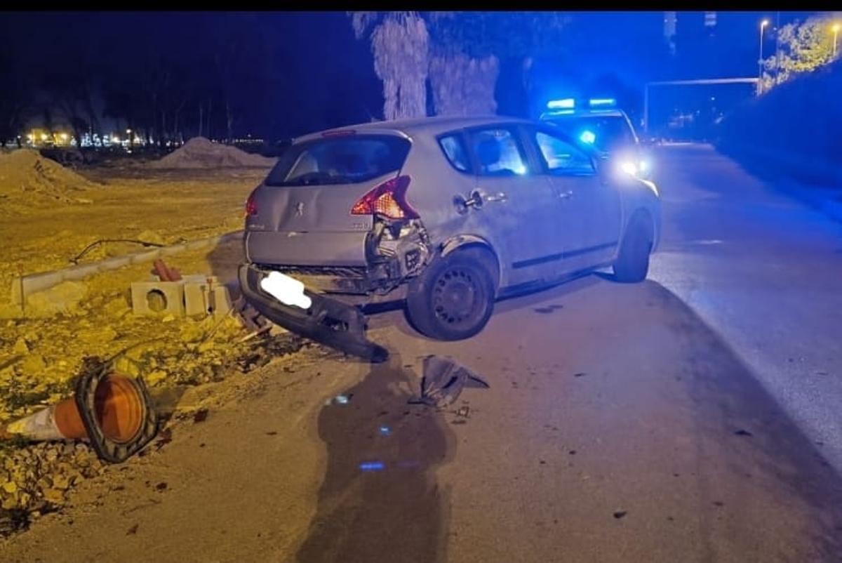 Coche policial embestido por un vehículo narco cerca de San Roque (Cádiz) el 14 de febrero