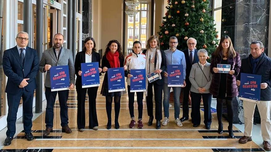 La presentación de la San Silvestre, esta mañana.