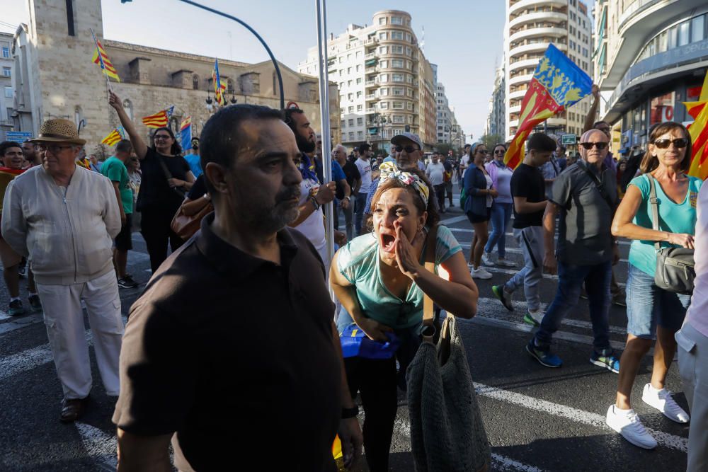 Manifestación 9 d'Octubre Valencia: tensión y altercados