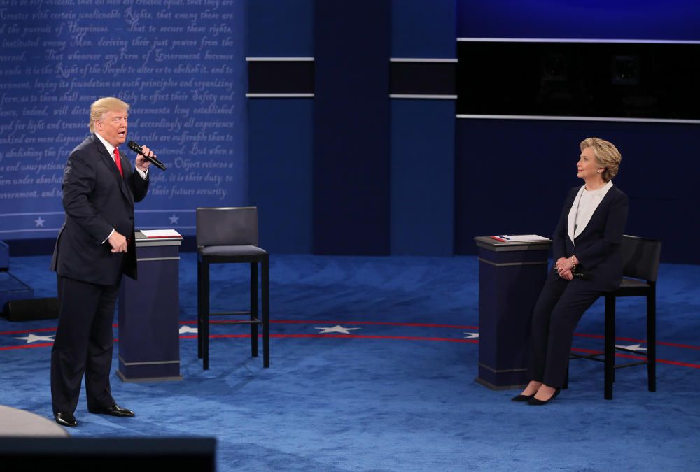 Segundo debate electoral entre Hillary Clinton y Donald Trump