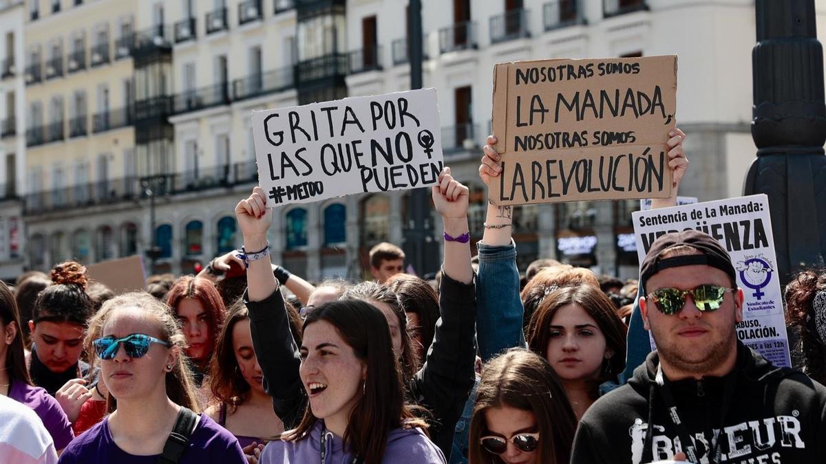 Manifestación contra la sentencia de &#039;La Manada&#039;.