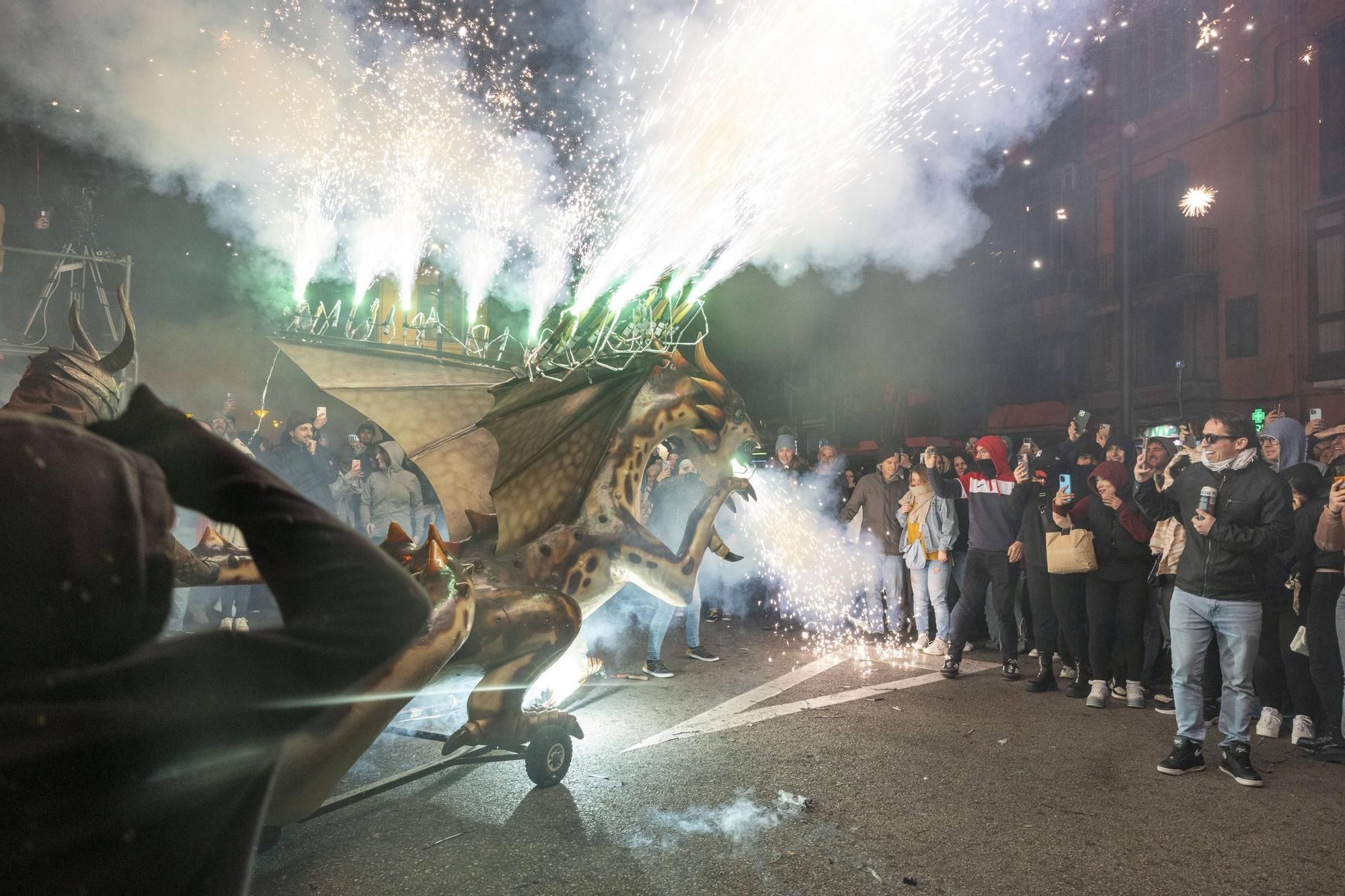 FOTOS | Así ha sido el Correfoc de Sant Sebastià