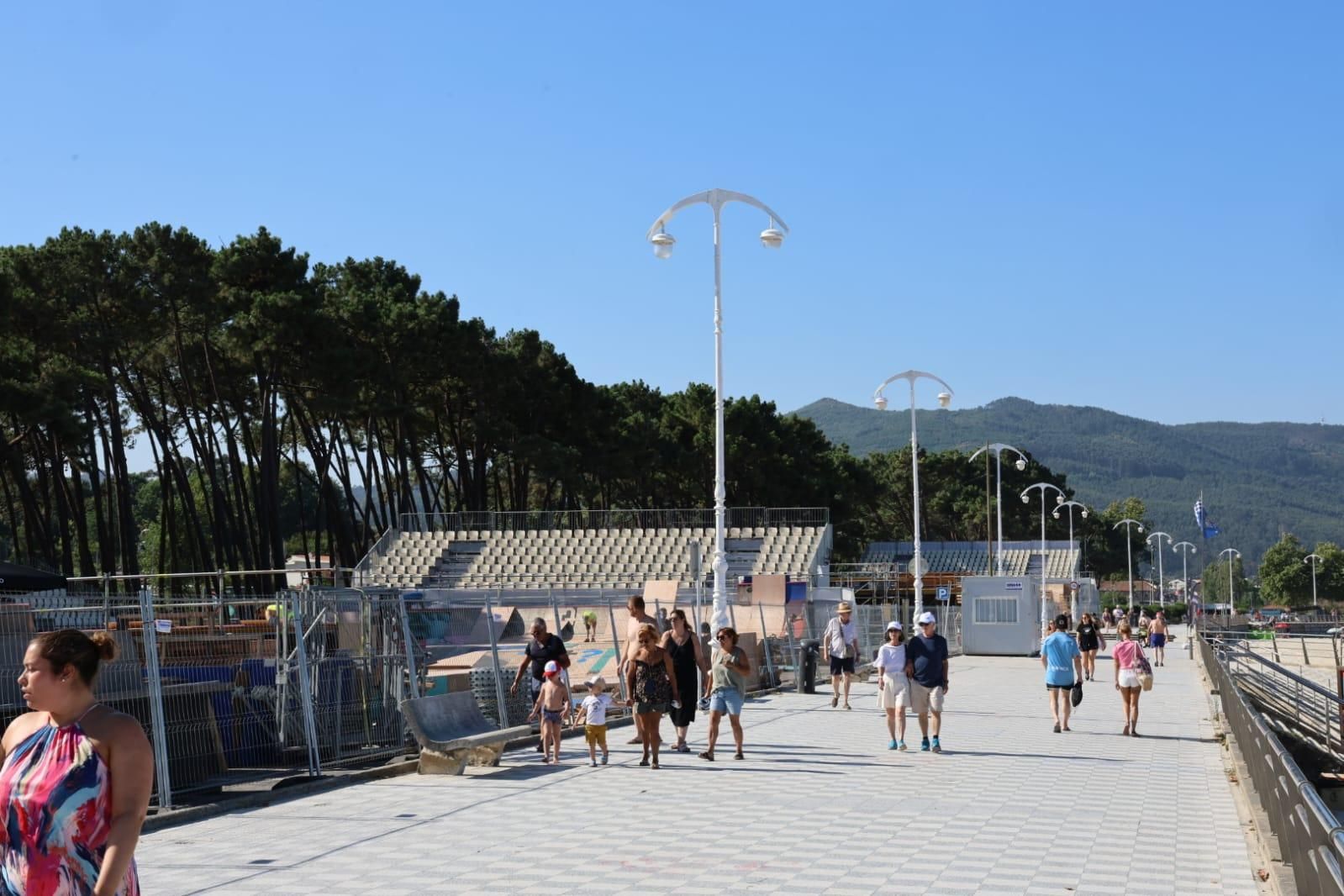 Restricciones de tráfico en Samil por el montaje de O Marisquiño