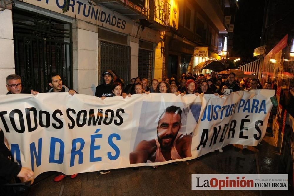 Protesta por la agresión a Andrés Martínez