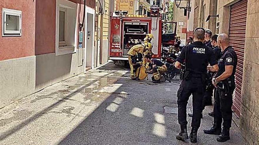 Incendio en un local en Palma