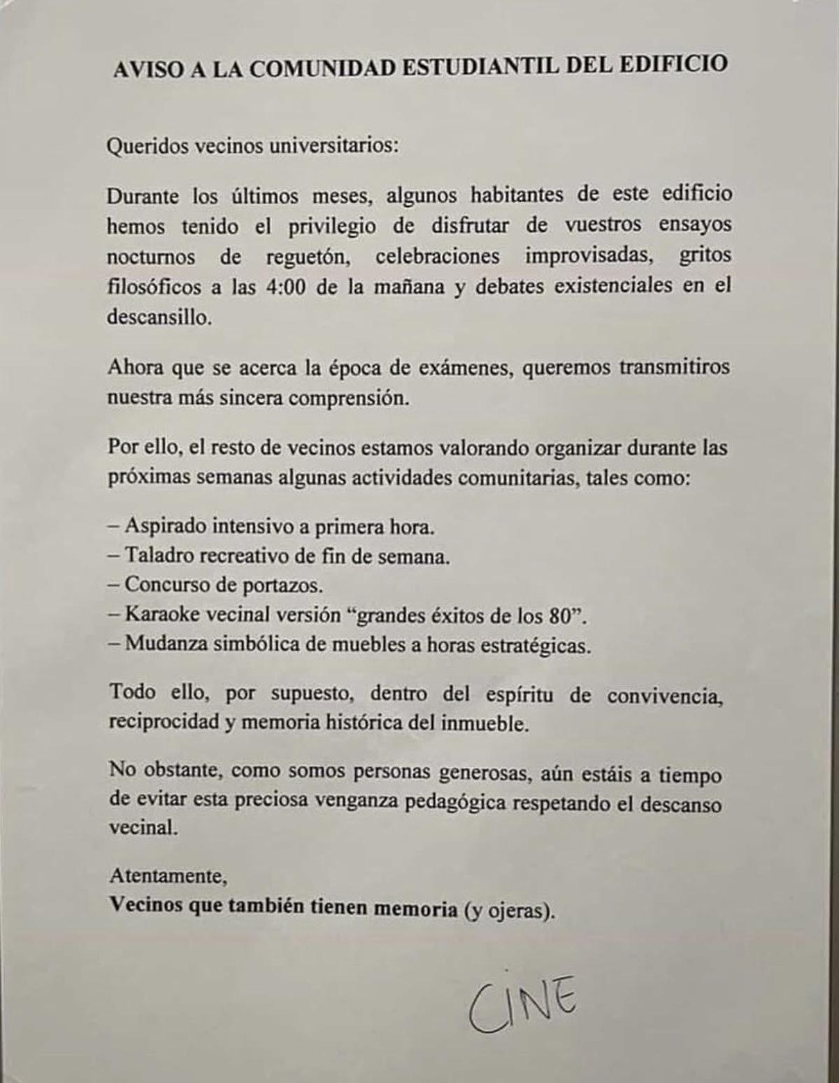 La nota que ha sido publicada por un tuitero en la red social X.