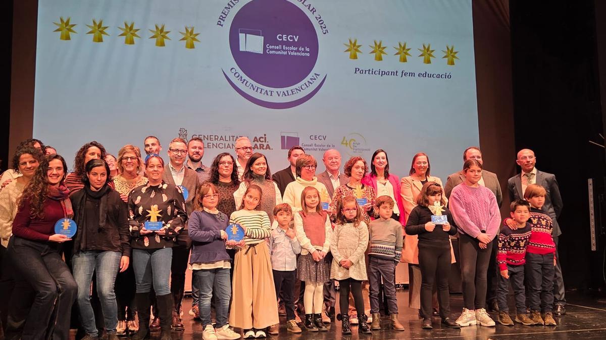Entrega de los galardones en el Teastre del Raval Rafa Lloret de Castelló.