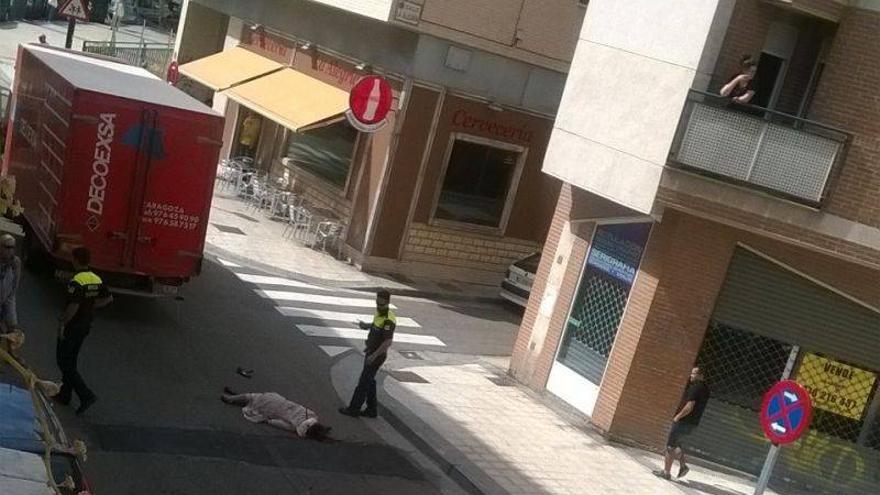 Fallece una mujer de Zaragoza arrollada por un camión