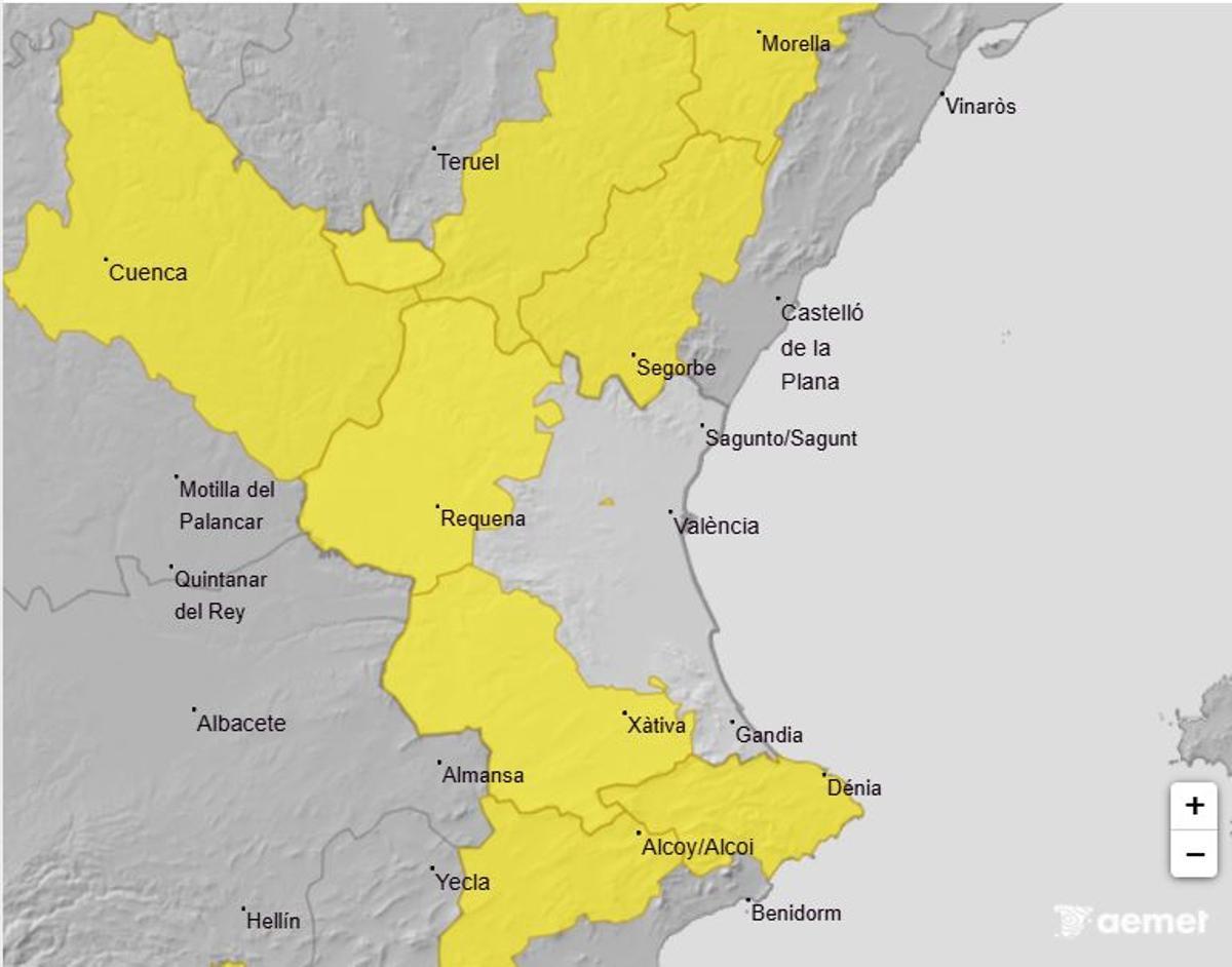 Avisos por viento para este lunes 9 de febrero según Aemet